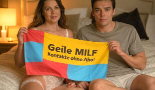 Reife Frau und junger Mann beim intimen Moment – Symbolbild für geile MILF-Kontakte ohne Abopflicht